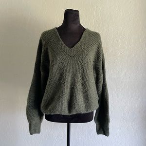 Green Oversized Sweater